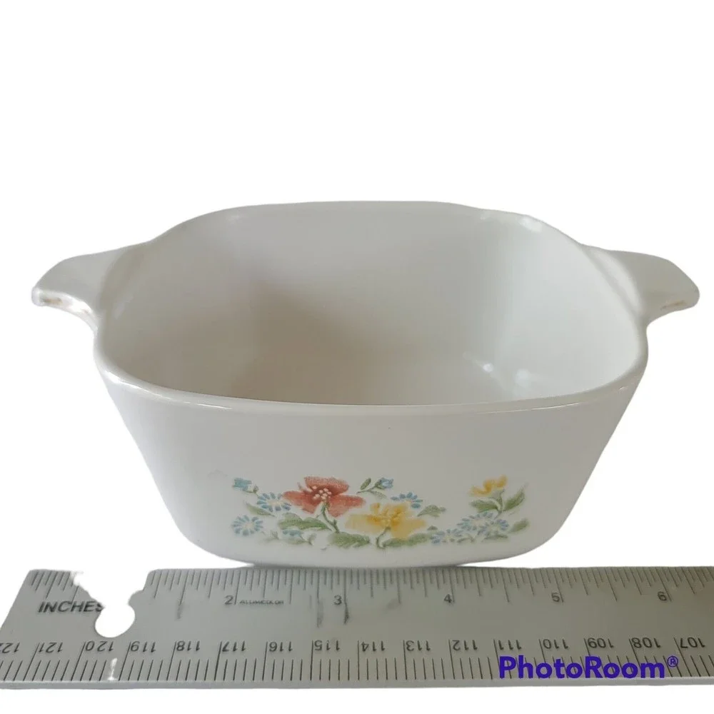 Corning Ware Wild Flower Casserole dishes P-43-B & A-1-B Vintage 1 Ltr & 700 ml